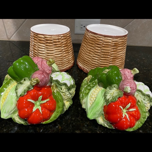 Vintage RARE 1981 HALDON GROUP 4 PC Vegetable Canister Set - Picture 13 of 13